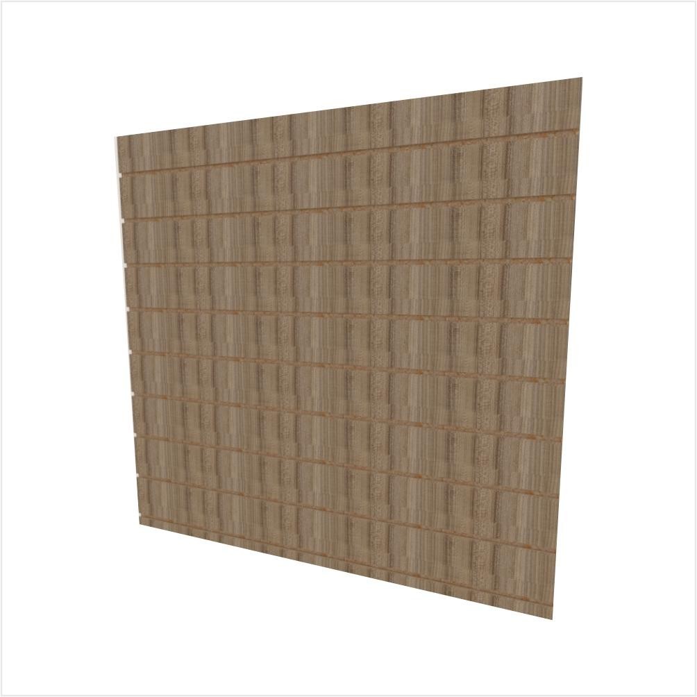 Painel canaletado placa mdf canaletado Amadeirado 120x120 E-Nichos