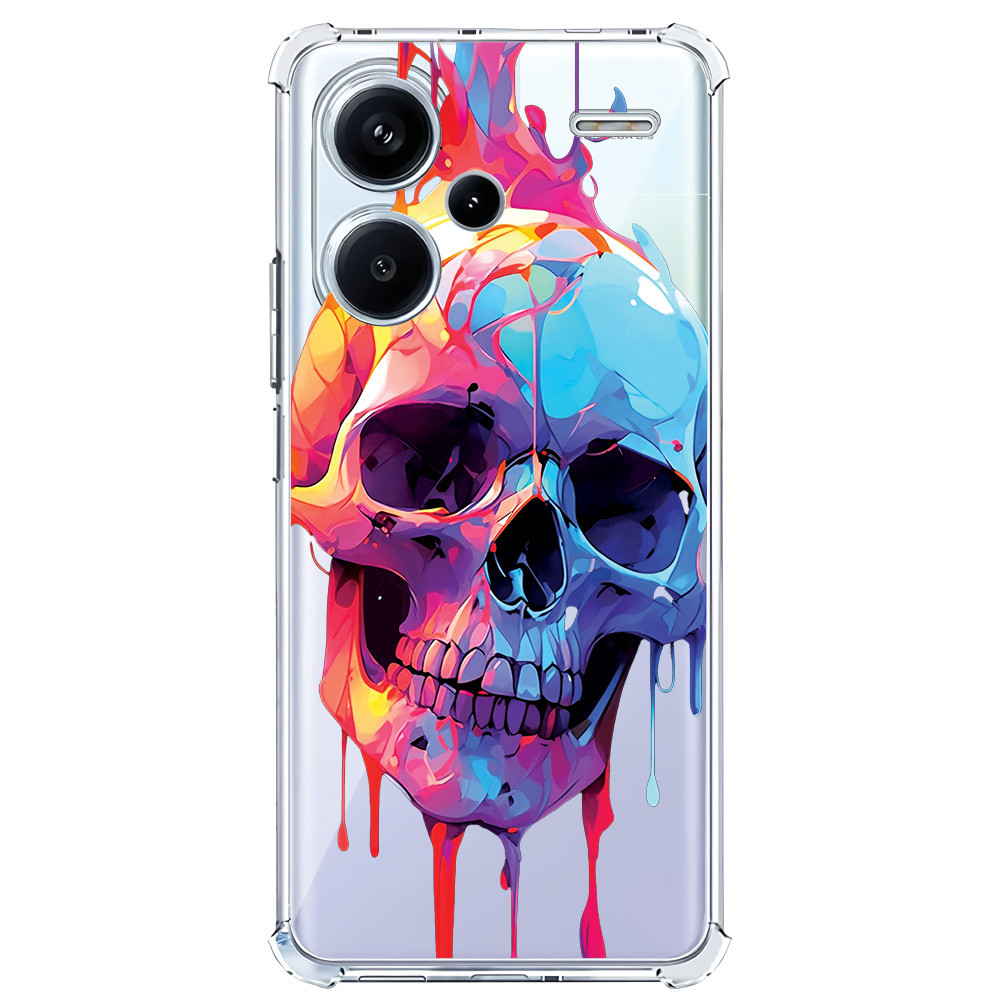 Capinha (3397) SKULL COLORS para XIAOMI REDMI MI K40 PRO,12 LITE,11 PRO,11 LITE 5G,11 LITE 4G,11,CC9 PRO,CC9E,9T,9 LITE (CC9),8 PRO,8 LITE,8,GO,PLAY,6A,A3,NOTE 13 PRO 5G,NOTE 12 PRO 5G,NOTE 12 PRO 4G,NOTE 12 5G,NOTE 12 4G,NOTE 11 PRO 5G,NOTE 11 PRO 4G