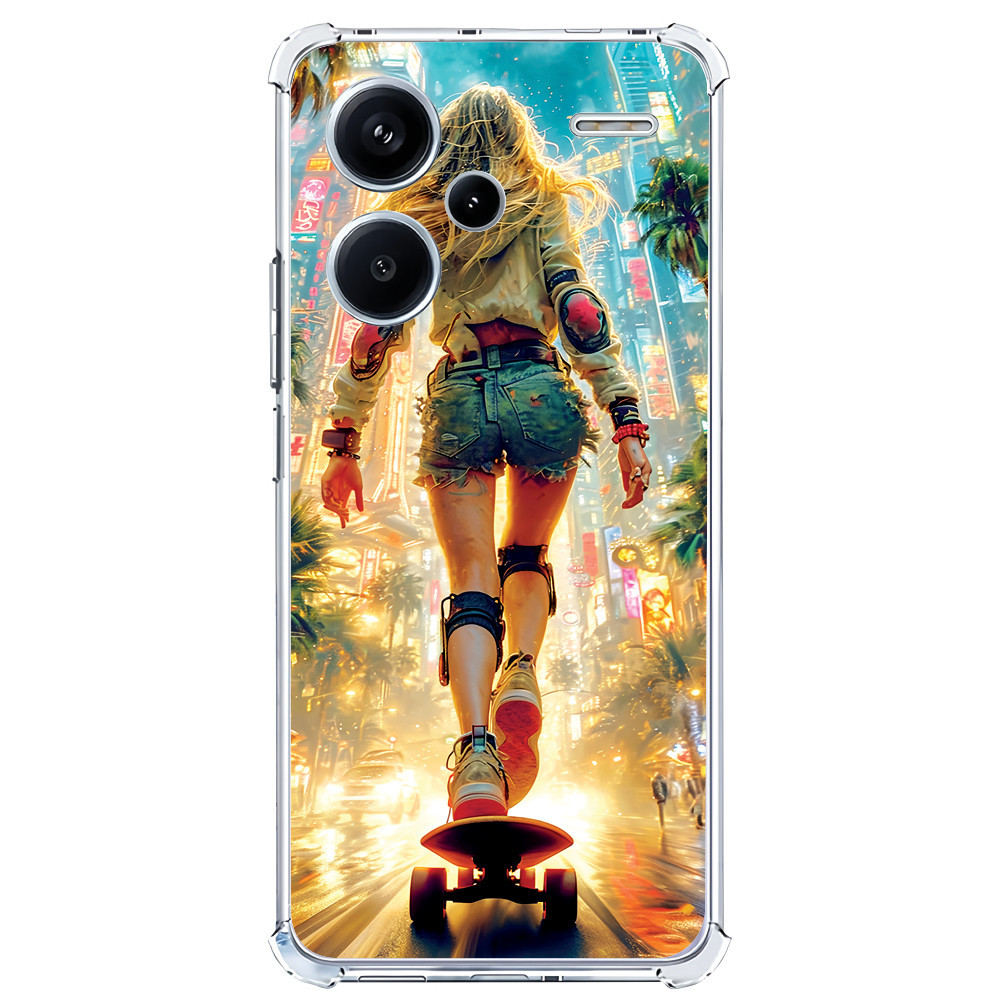 Capinha (3385) GIRL SK8 para XIAOMI REDMI POCO 12,10C,10A,9T,9I,9C,9A9 SE,9,8T,8A,7A,7,6A,6,A3 (CC9E),X6 5G,X5 PRO 5G,X5 PRO,X5 5G,X5,X4 PRO 5G,X3 PRO,X3,M5S,M5 4G,M4 PRO 5G,M4 PRO 4G,M3 PRO 5G,M3 PRO 4G,M3,F5 PRO,F5,F4 GT,F4 5G,C3, REALME C55