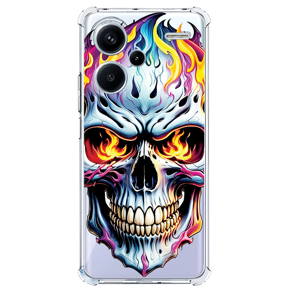 Capinha (3398) SKULL FIRE para XIAOMI REDMI POCO 12,10C,10A,9T,9I,9C,9A9 SE,9,8T,8A,7A,7,6A,6,A3 (CC9E),X6 5G,X5 PRO 5G,X5 PRO,X5 5G,X5,X4 PRO 5G,X3 PRO,X3,M5S,M5 4G,M4 PRO 5G,M4 PRO 4G,M3 PRO 5G,M3 PRO 4G,M3,F5 PRO,F5,F4 GT,F4 5G,C3, REALME C55