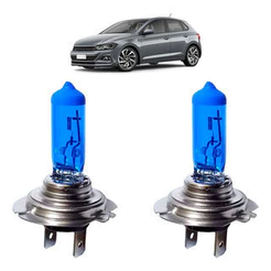 Par Lâmpadas Automotiva Super Branca H7 8500K 55W Hid