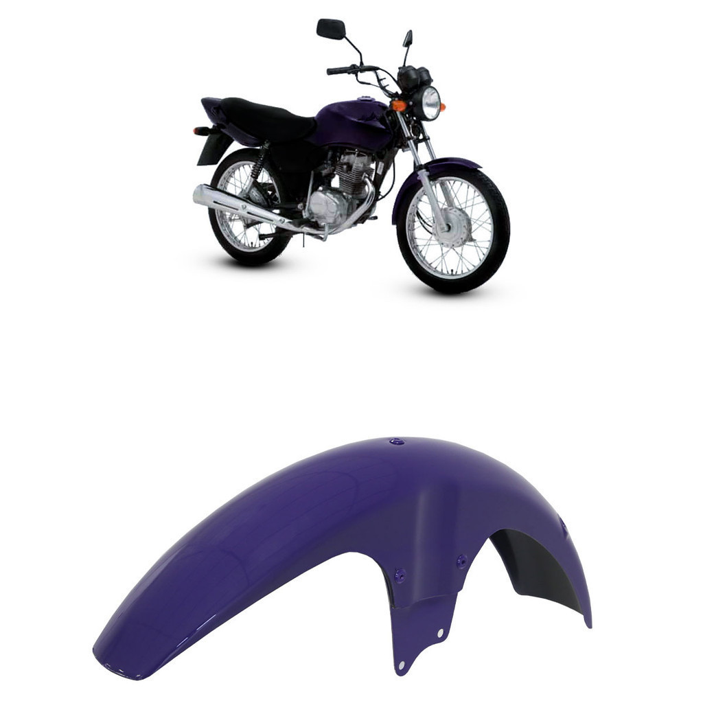 Paralama Dianteiro Cg 125 Titan 1994 1995 1996 1997 1998 1999 2000 Roxo - Spare Parts and Accessories for Vehicles