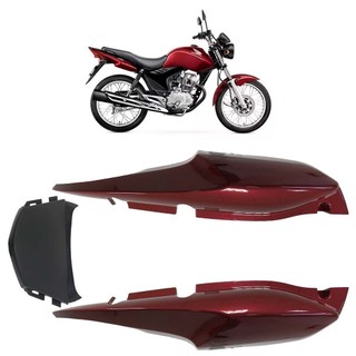 Kit Rabeta Traseira Cg 150 Fan 2009 2010 2011 2012 2013 Vermelho Pimenta Liso em Oferta na Shopee