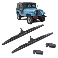 Par Palheta Limpador Parabrisa Willys 1953 1954 1955 1956 1957 1958 1959 1960 1961 1962 1963 1964 1965 1966 1967 A 1983
