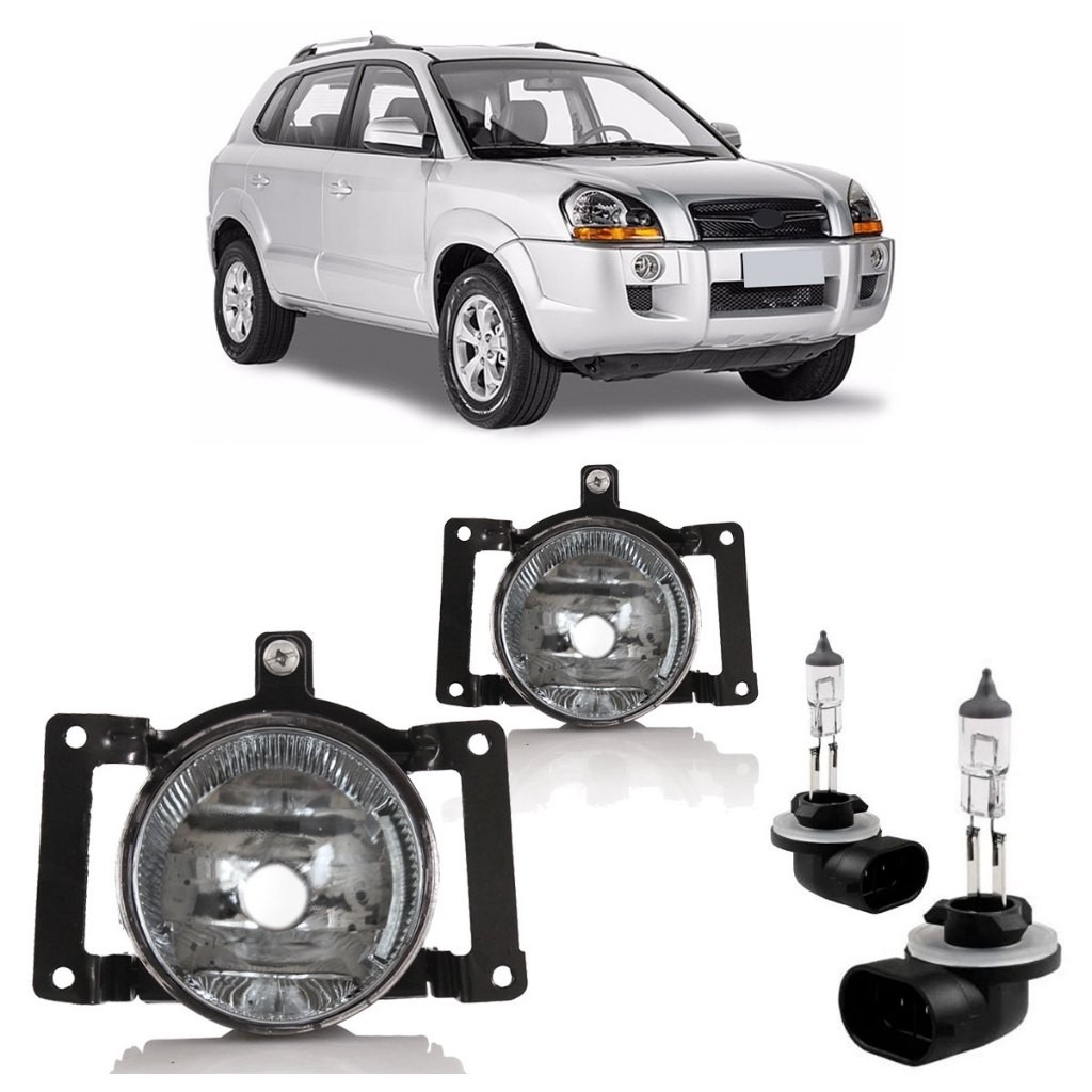 Farol  Milha Auxiliar Tucson 2005 2006 2007 2008 2009 2010 2011 2012 2013 2014 2015 2016 em Oferta na Shopee