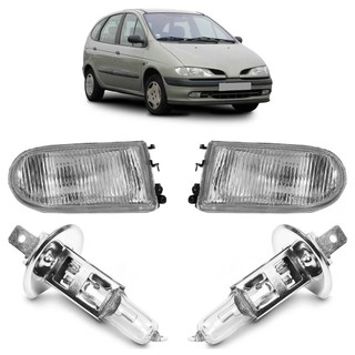 Kit Par Farol De Milha Auxiliar + Par Lâmpada H1 Scenic 1996 1997 1998 1999 em Oferta na Shopee