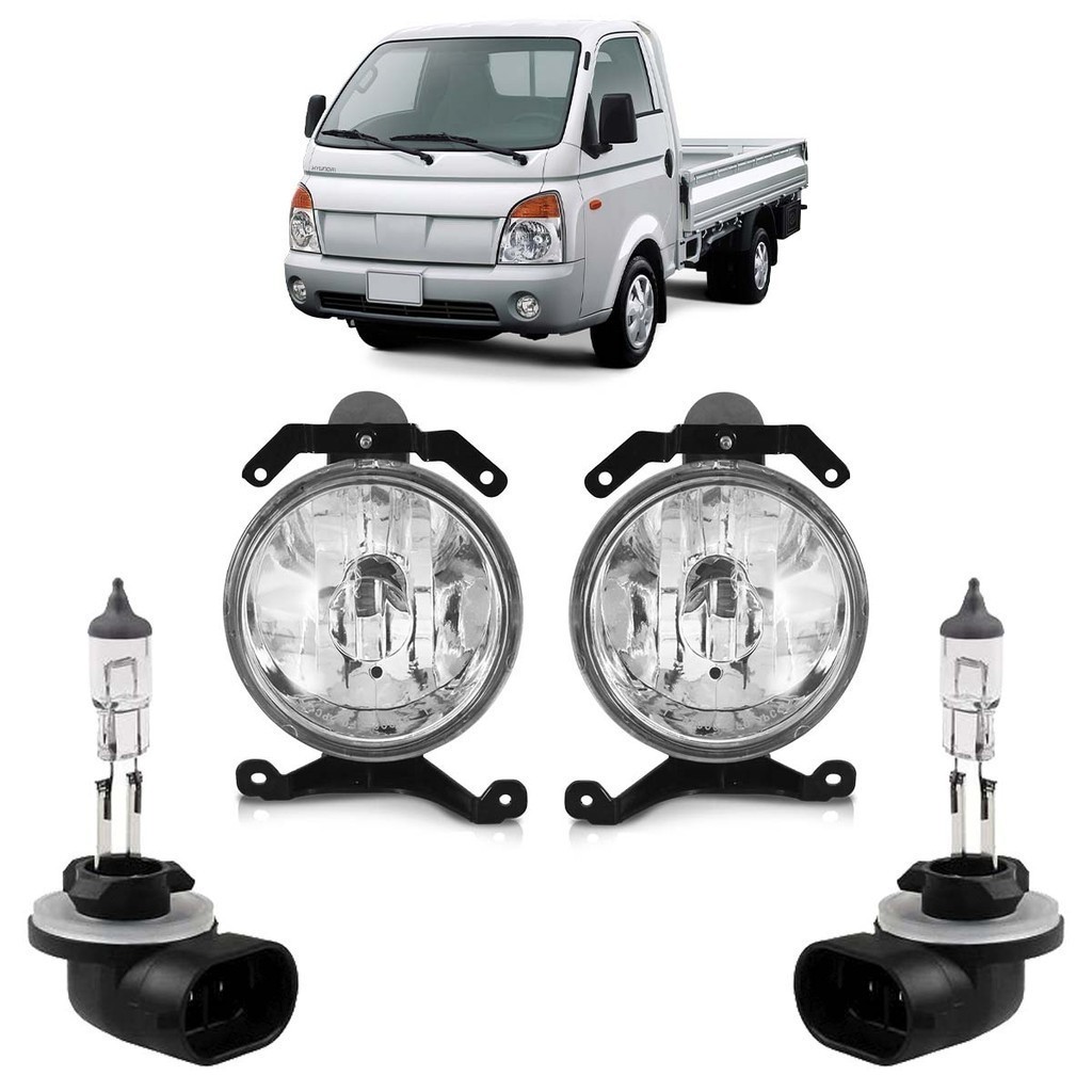 Kit Par Farol De Milha Auxiliar + Par Lâmpada H27 Hr 2006 2007 2008 2009 2010 2011 2012 - Spare Parts and Accessories for Vehicles