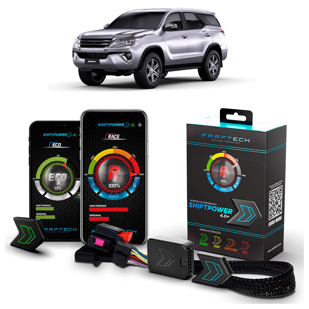 Modulo Pedal Acelerador Shiftpower Bluetooth Hilux Sw4