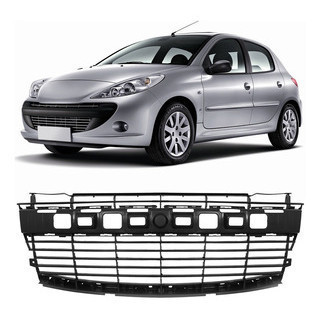 Grade Central Parachoque Dianteiro 207 2008 2009 2010 2011 2012 2013 2014 Preta em Oferta na Shopee