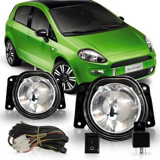 Kit Farol De Milha Auxiliar Punto 2012 2013 2014 2015 2016 Lente Lisa Vidro em Oferta na Shopee