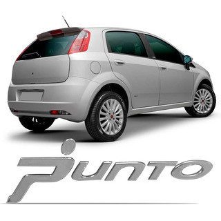 Emblema Tampa Porta Malas Punto 2007 2008 2009 2010 2011 2012 Cromado - Spare Parts and Accessories for Vehicles