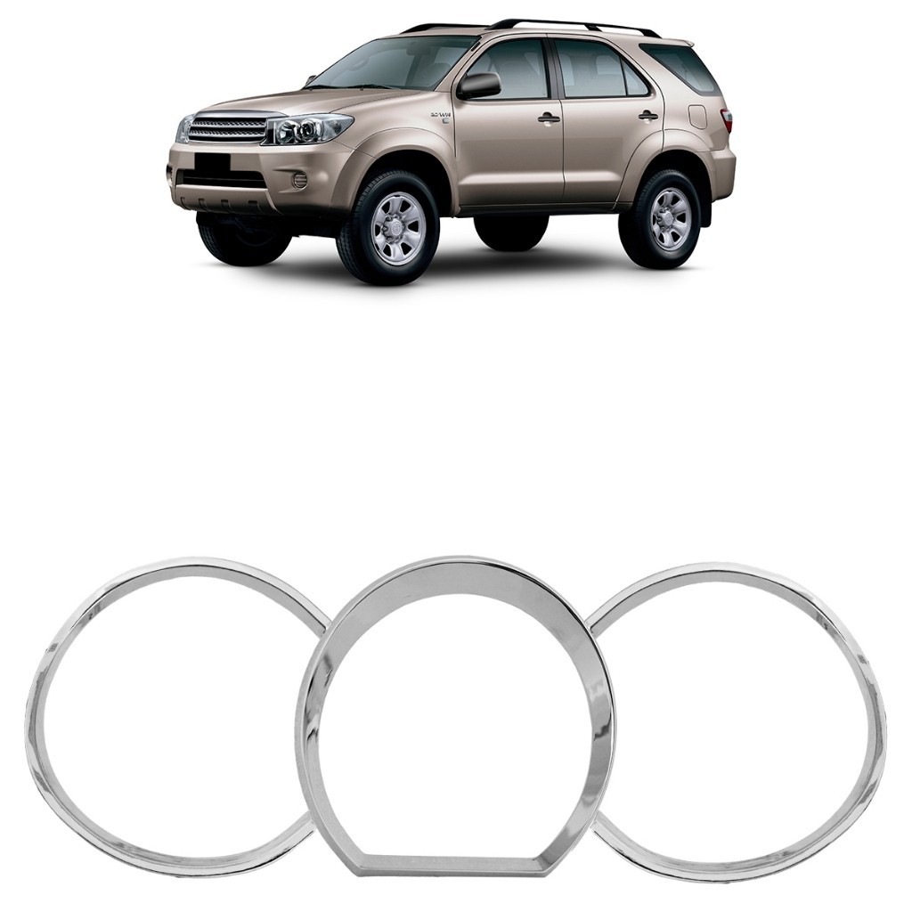 Kit Aplique Aro Moldura Do Painel Hilux Srv Sw4 2005 2006 2007 2008 2009 2010 2011 Cromado em Oferta na Shopee