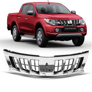 Grade Dianteira L200 Sport 2016 2017 2018 Cromada - Spare Parts and Accessories for Vehicles