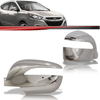 Capa De Retrovisor Ix35 2010 2011 2012 2013 2014 2015 Cromada Com Furo Para Pisca