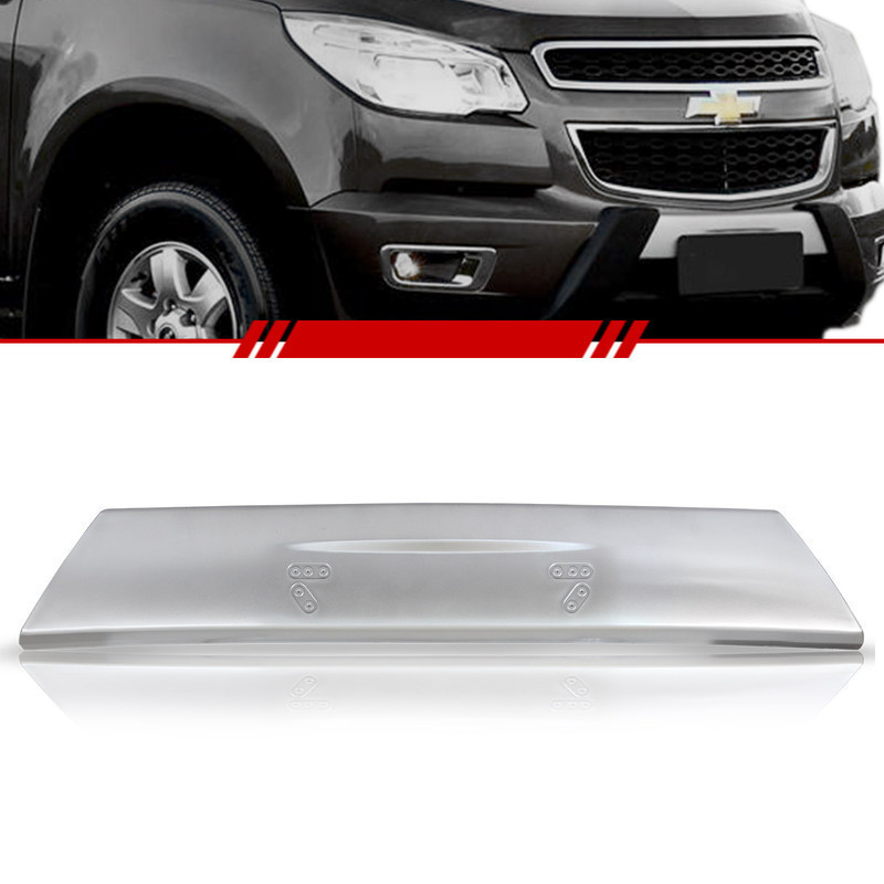 Aplique Overbumper Parachoque Dianteiro S10 2012 2013 2014 2015 2016 Prata - Spare Parts and Accessories for Vehicles