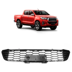 Grade Central Parachoque Dianteiro Hilux Pickup 2019 2020 Preto Colmeia