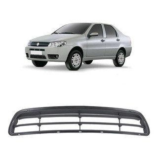 Grade Central Parachoque Dianteiro Siena Fire 2011 2012 2013 Preto em Oferta na Shopee