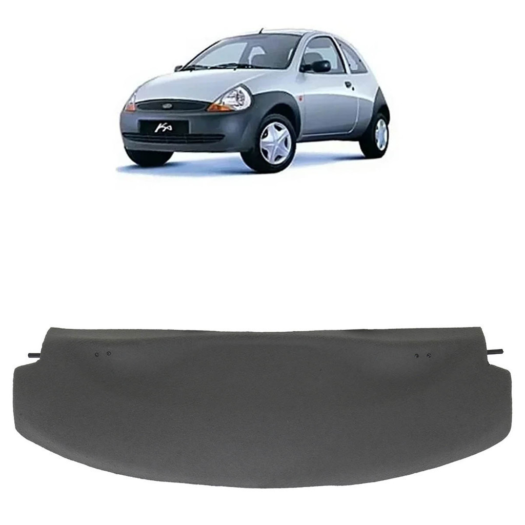 Tampão Bagagito Ka 1997 1998 1999 2000 2001 2002 2003 2004 2005 2006 2007 Carpete Cinza - Spare Parts and Accessories for Vehicles