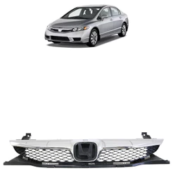 Grade Central Civic 2009 2010 2011 Moldura Cromada