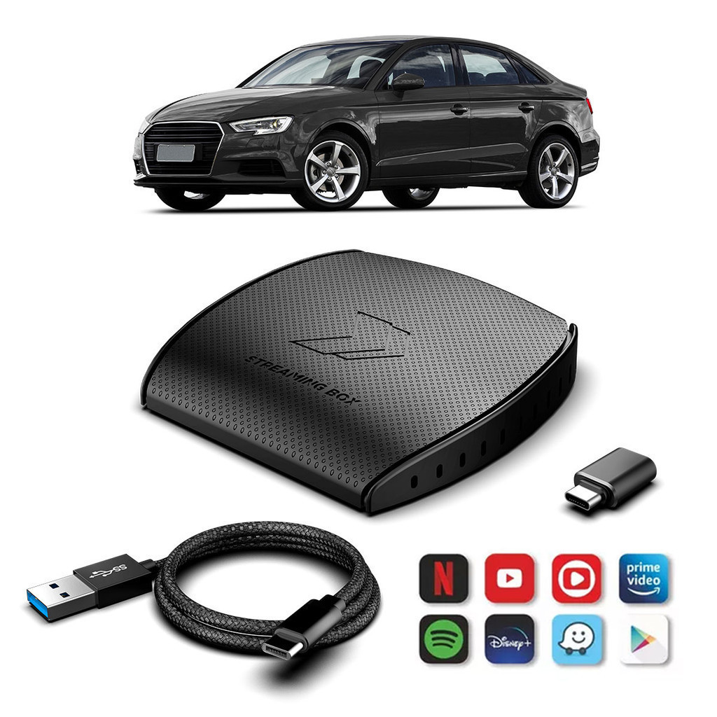Streaming Box + Automotivo 4Gb Ram 64Gb Faaftech Carplay