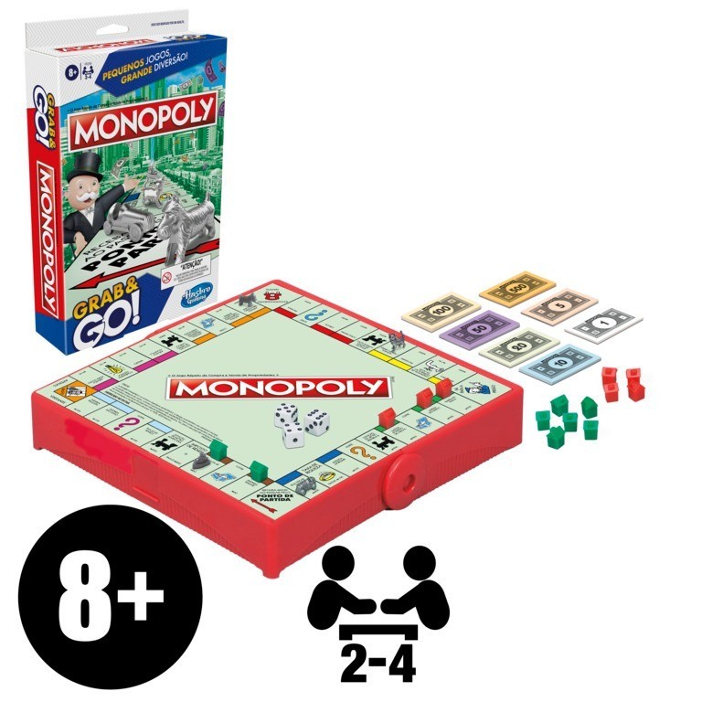 Jogo Monopoly Grab & Go - Hasbro F8256
