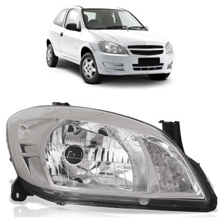 Farol Dianteiro Celta 2007 2008 2009 2010 2011 2012 2013 2014 2015 Máscara Cromada  Foco Simples em Oferta na Shopee