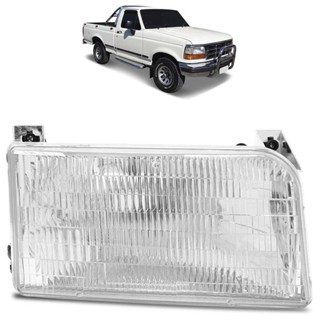 Farol Dianteiro F1000 F2000 1997 1998 1999 2000 Foco Simples Máscara Cromada Lente Estriada em Oferta na Shopee