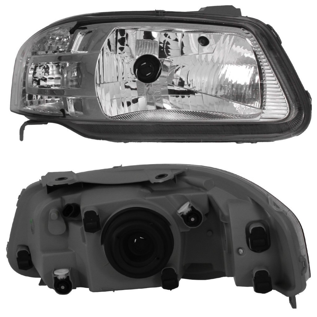 Detalhes do Farol Gol G4 2006 2007 2008 2009 2010 2011 2012 2013 2014 Parati Saveiro Foco Simples Lente Acrilico