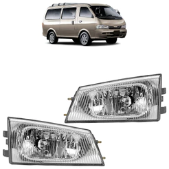 Par Farol Dianteiro Besta Gs 1998 1999 2000 2001 A 2004 Máscara Cromada Foco Simples Com Defletor