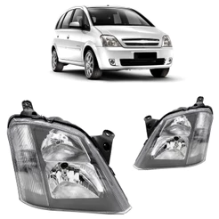 Par Farol Dianteiro Meriva 2001 2002 2003 2004 2005 2006 2007 2008 2009 2010 2011 2012 Máscara Negra