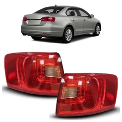 Lanterna Traseira Jetta 2011 2012 2013 2014 2015 Bicolor Canto Lente Acrilico