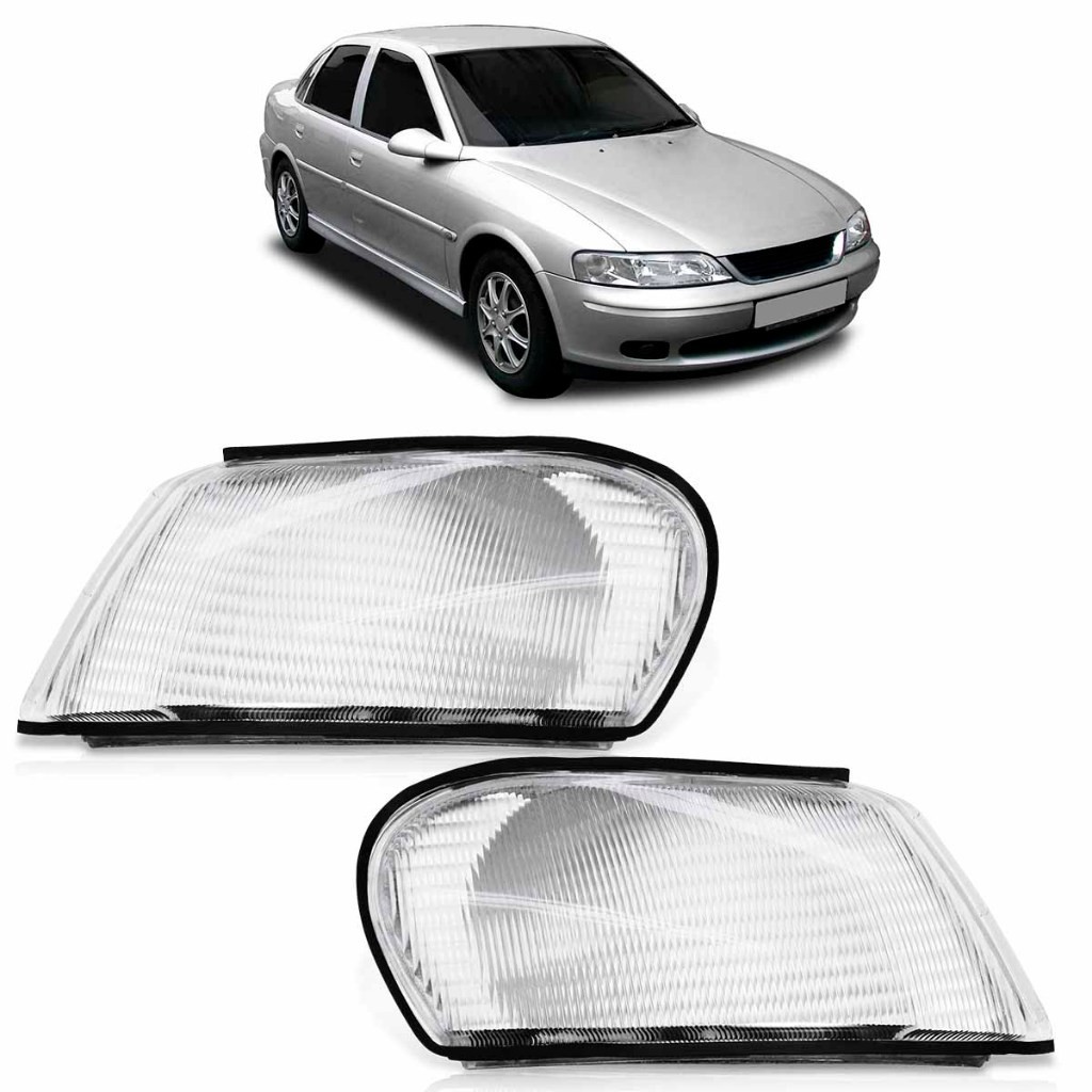 Lanterna Dianteira Pisca Seta Vectra 1997 1998 1999 2000 Cristal Lente Estriada Acrilico - Spare Parts and Accessories for Vehicles