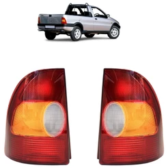 Lanterna Traseira Strada 1996 1997 1998 1999 2000 tricolor Carcaça Vermelha Lente Estriada