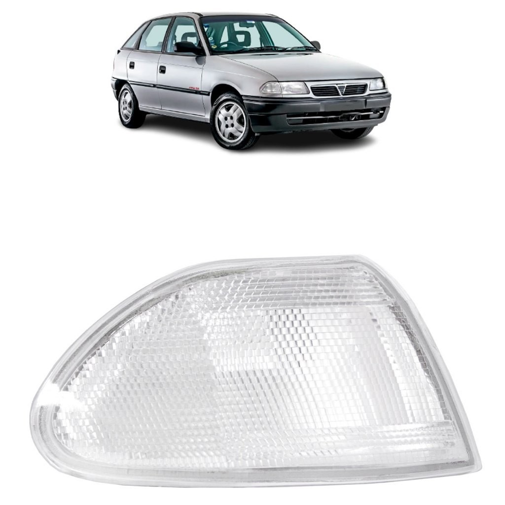 Pisca Seta Dianteira Astra 1993 1994 1995 1996 Cristal Lente Estriada Acrilico