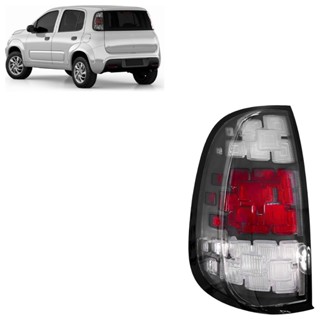 Lanterna Traseira Uno Way Attractive 2015 2016 2017 2018 2019 2020 Bicolor Cristal Lente Lisa em Oferta na Shopee