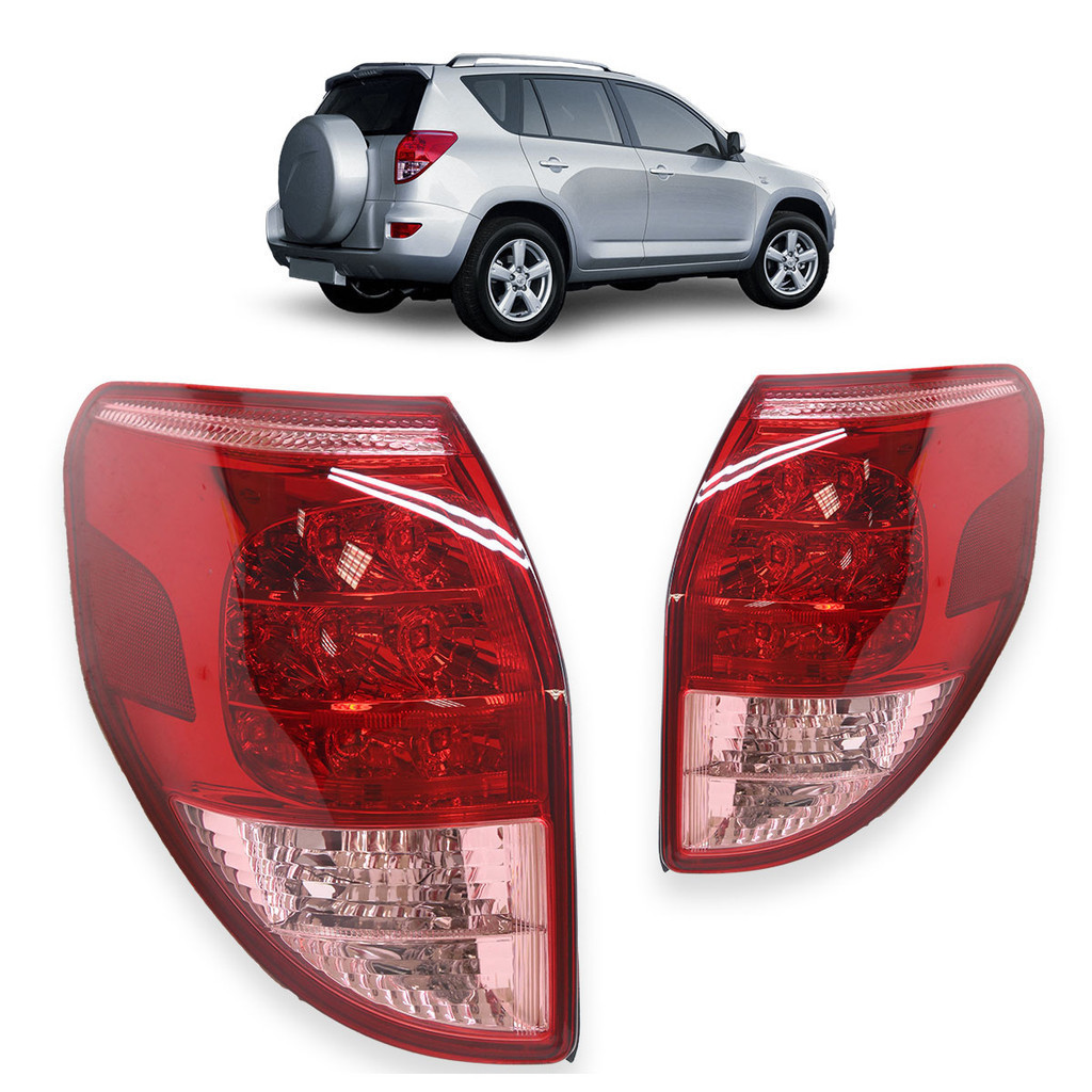 Lanterna Traseira Rav4 2005 2006 Bicolor Lente Lisa Acrilico em Oferta na Shopee