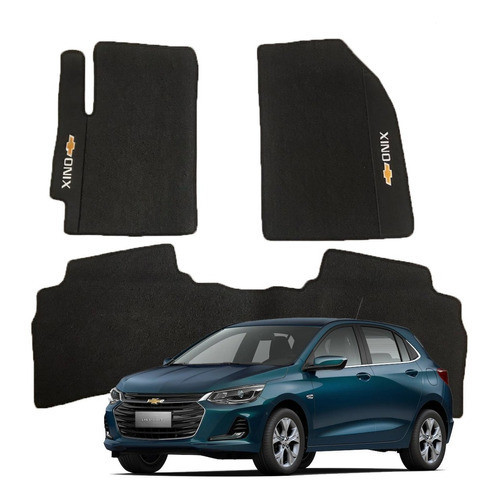 Tapete Novo Onix Hatch Turbo 2020 A 2026 Borracha Inteiriço