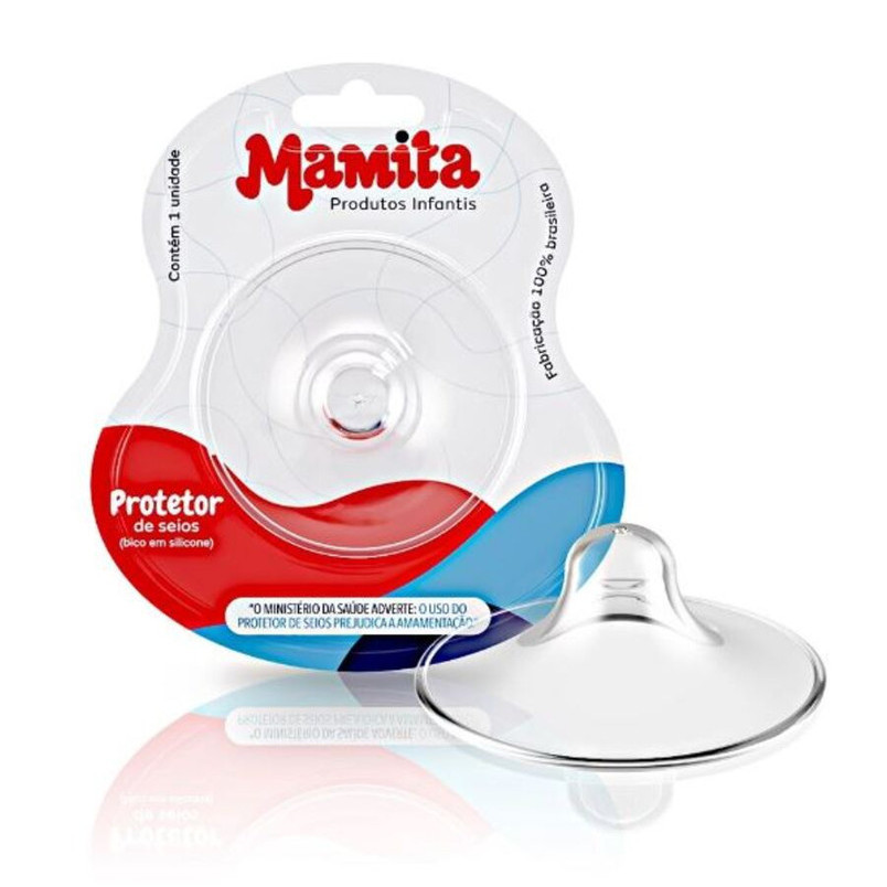 PROTETOR DE SEIOS MAMITA TRANSPARENTE UTILIDADES PARA MÃE E BEBÊ