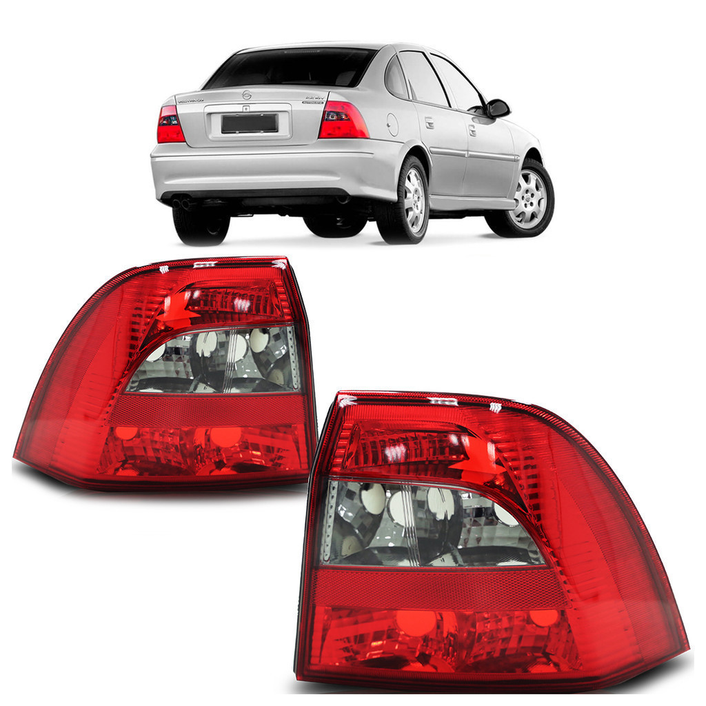 Par Lanterna Traseira Vectra 2000 2001 2002 2003 2004 2005 Fumê - Spare Parts and Accessories for Vehicles