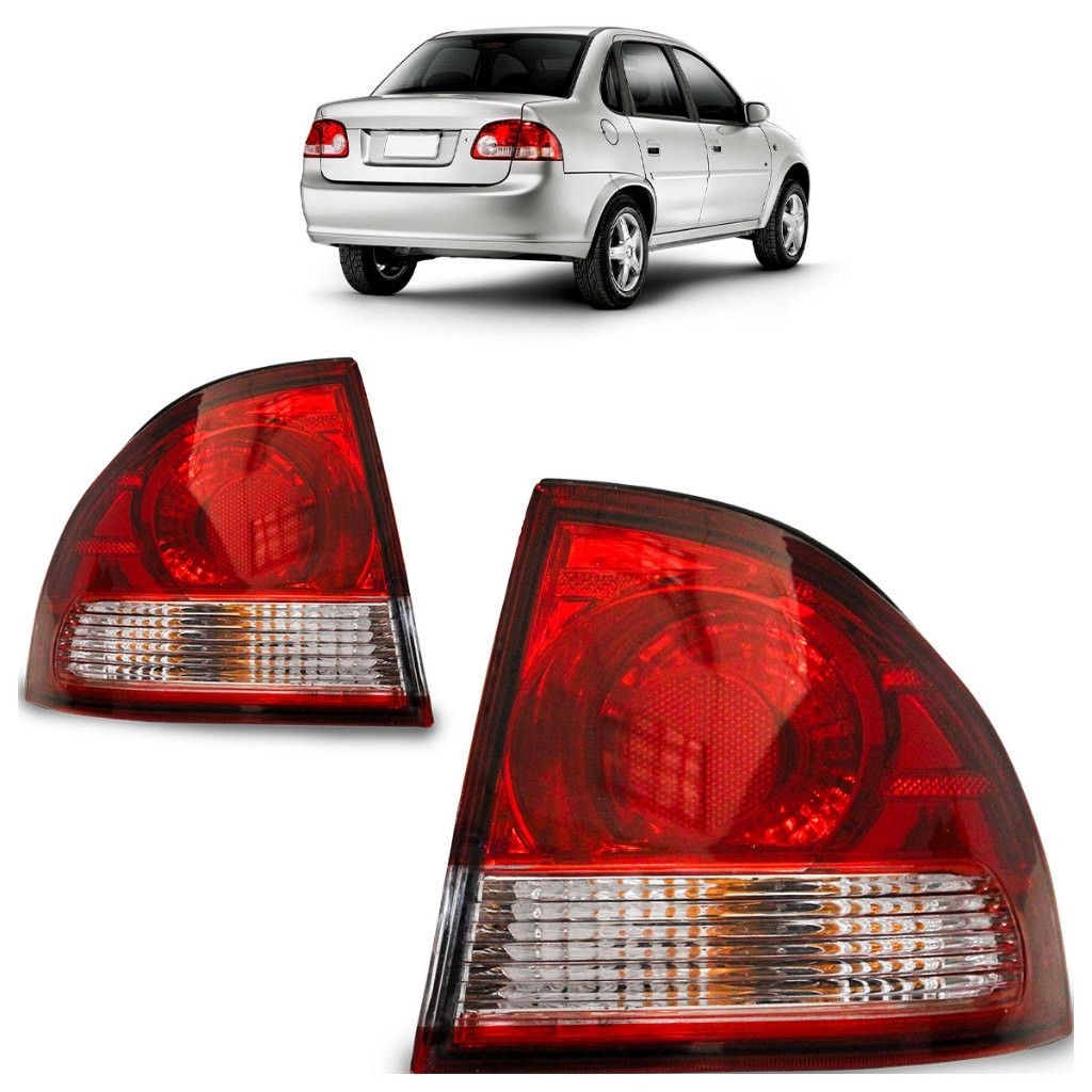 Par Lanterna Traseira Classic 2011 2012 2013 2014 2015 2016 Bicolor Canto em Oferta na Shopee