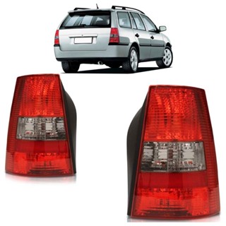 Par Lanterna Traseira Parati G3 2003 2004 2005 Bicolor Fumê Lente Estriada Acrilico em Oferta na Shopee