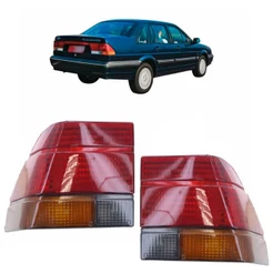 Par Lanterna Traseira Versailles 1991 1992 1993 1994 1995 1996 Tricolor Lente Estriada Acrilico