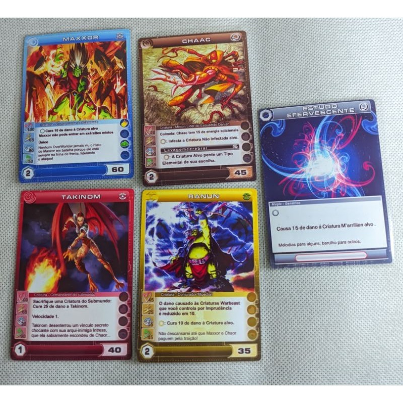 Escolha até 96 Cartas de Chaotic Trading Card Game PT