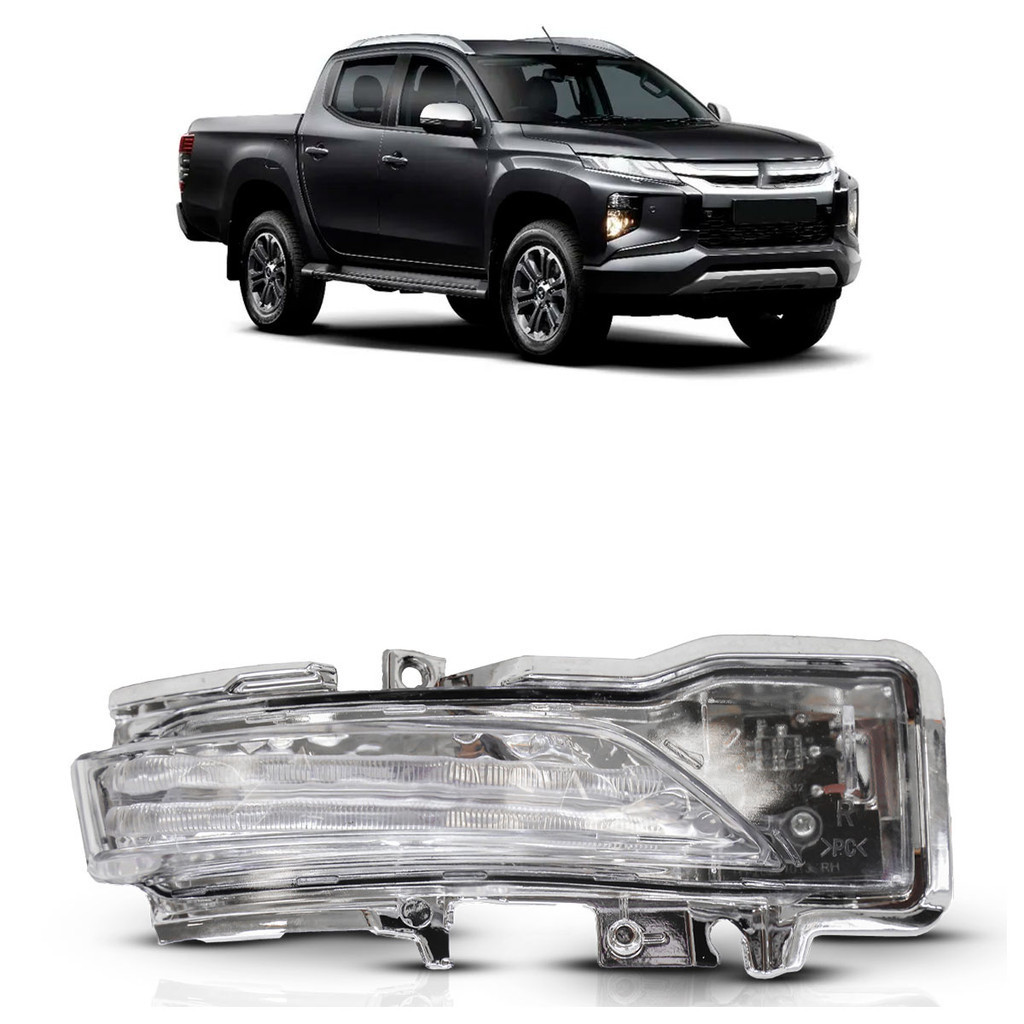 Pisca Retrovisor L200 Triton 2021 2022 2023 Led Cristal Lente Lisa em Acrílio em Oferta na Shopee