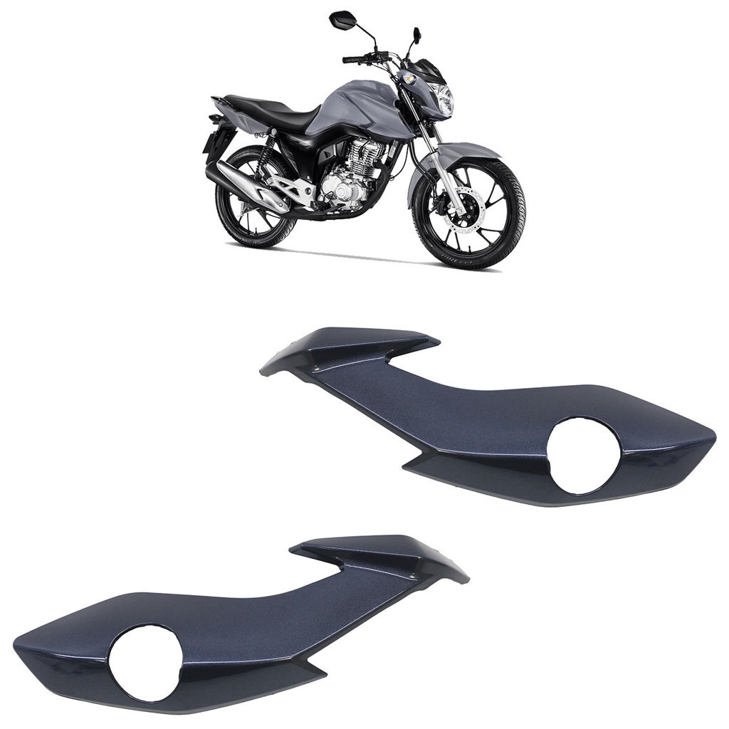 Carenagem Lateral Farol CG 160 Fan 2022 2023 2024 Cinza Embare em Oferta na Shopee