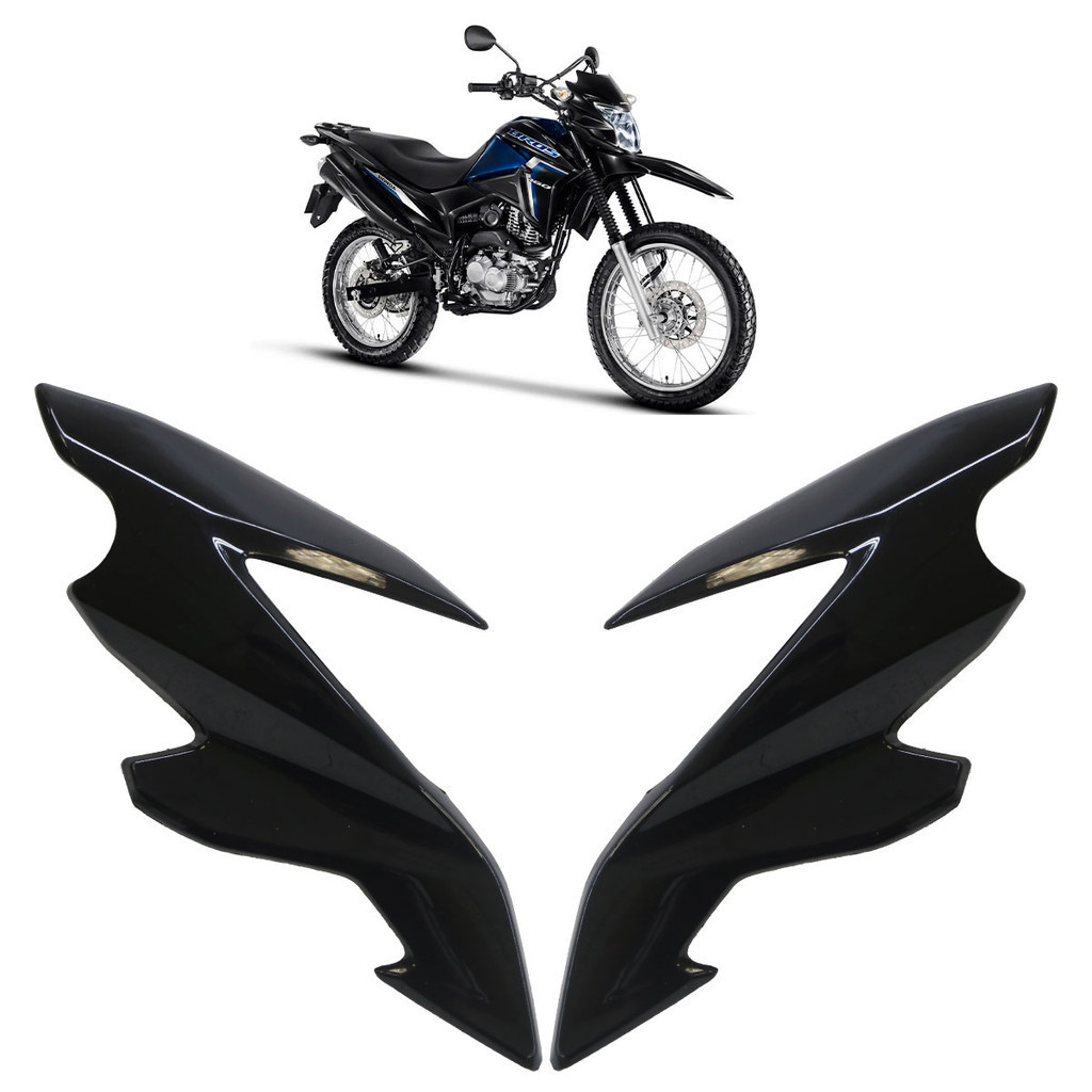 Carenagem Lateral Farol Nxr 160 Bros 2022 2023 2024 Preto - Spare Parts and Accessories for Vehicles
