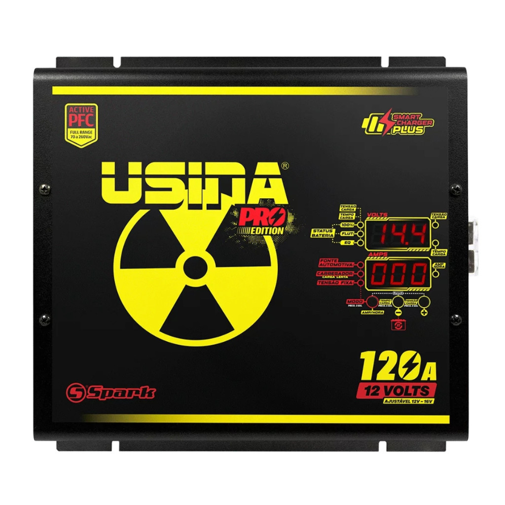 Fonte Carregador Automotiva Usina 12v 120a Pro Edition Pfc Full Range