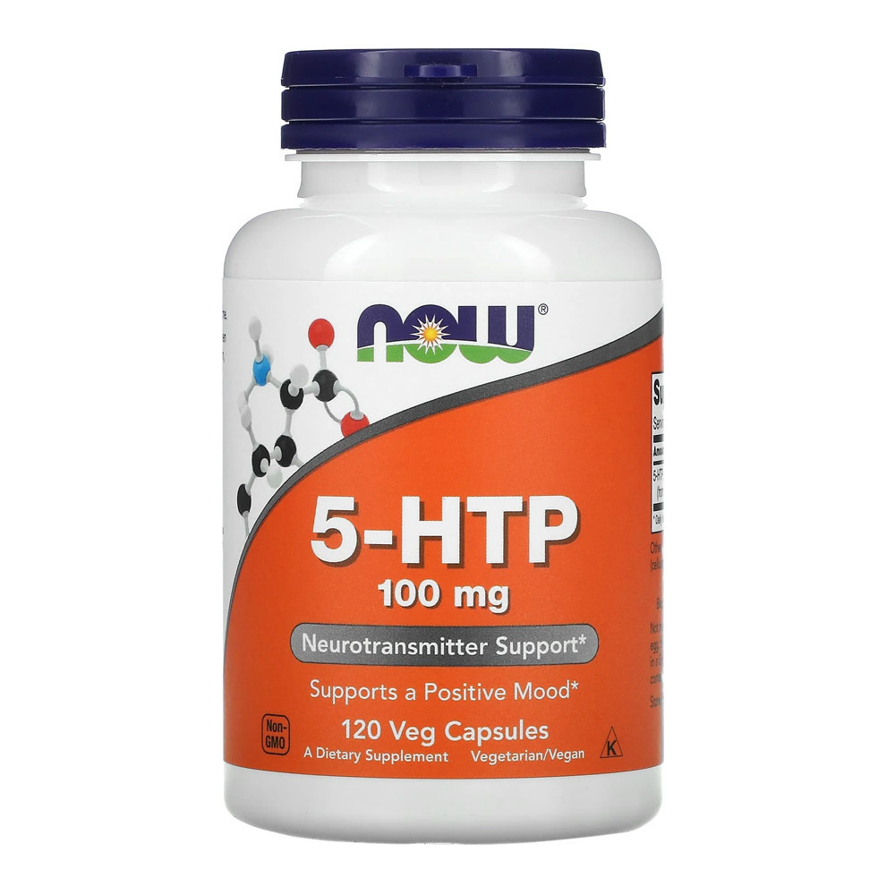 5-Htp 100mg Now Foods 5-hidroxitriptofano 120Veg Caps em Oferta na Shopee