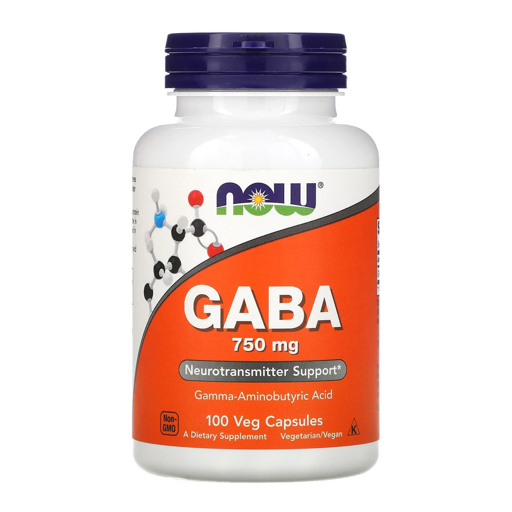 Ácido Gaba 750mg Now Foods 100 Veg Caps em Oferta na Shopee