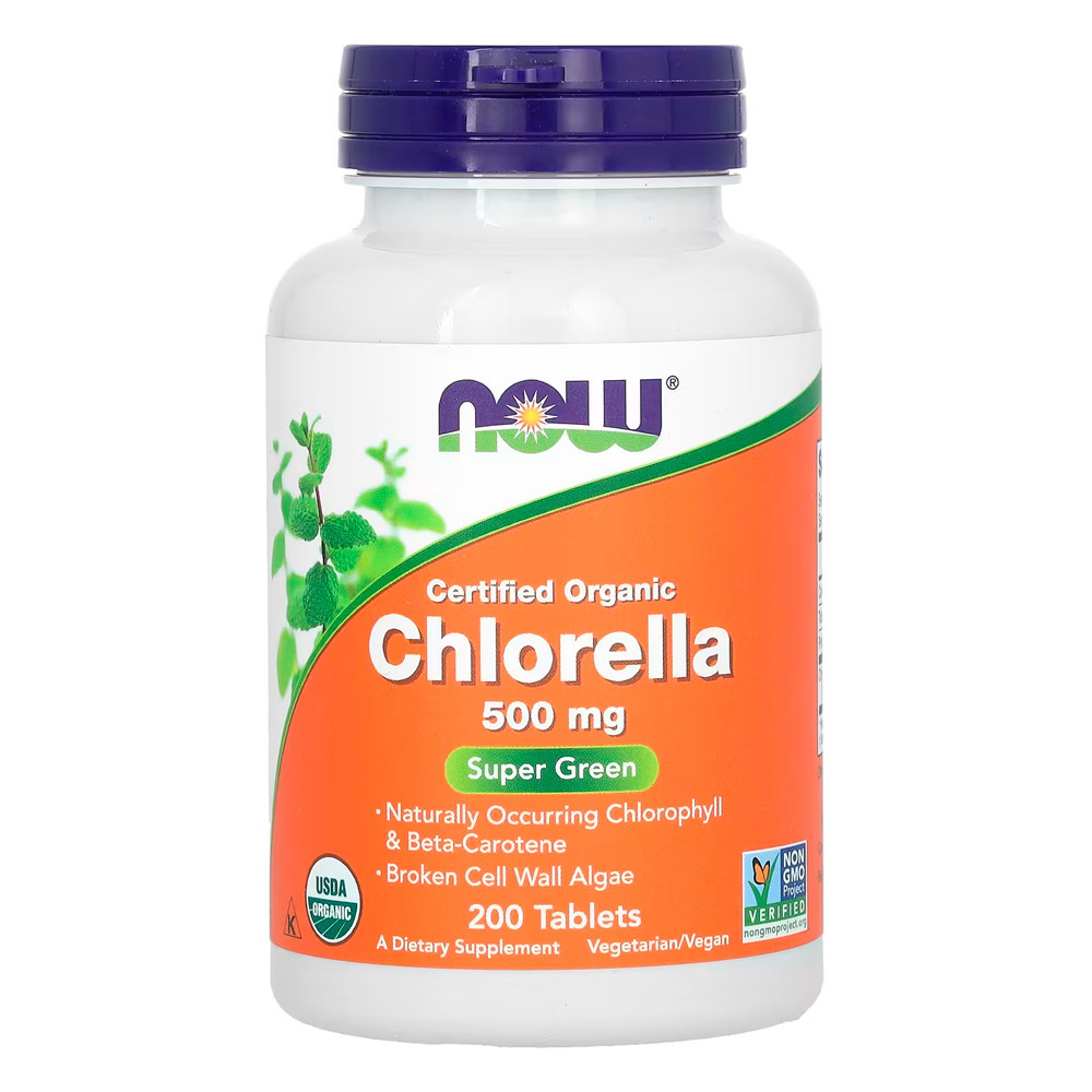 Clorela Orgânica 500mg Now Foods 200 Tabs Importado em Oferta na Shopee